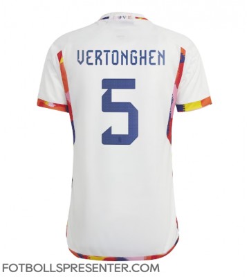 Belgien Jan Vertonghen #5 Borta Matchtröja VM 2022 Kortärmad